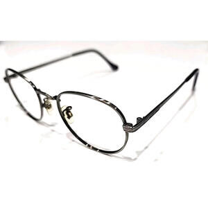 Randolph Engineering RE251 Gunmetal Round Eyeglasses Frame 50-19 145 Italy